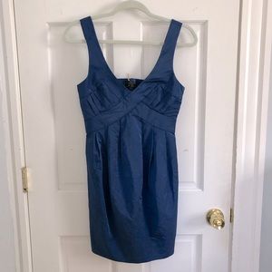 All Saints Temptress Mini Dress in Tokyo Blue NWT
